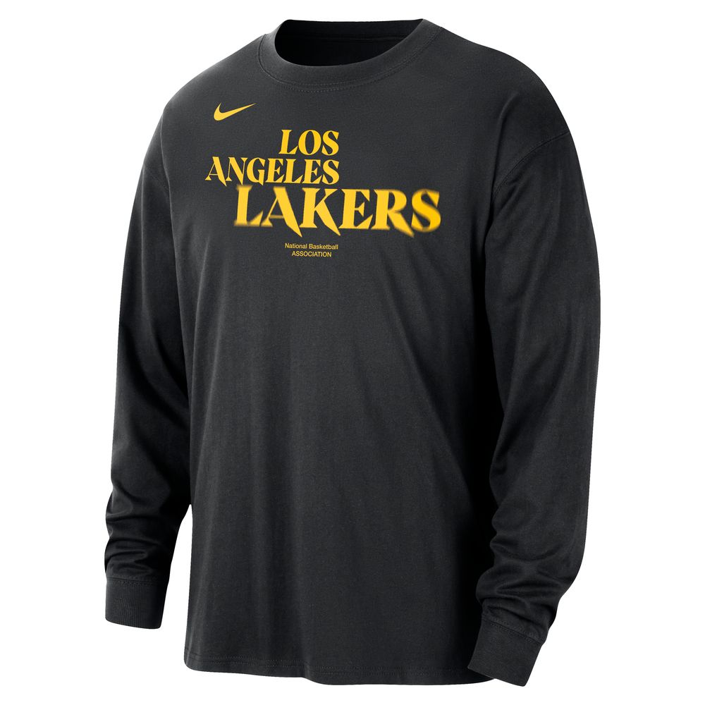 Los Angeles Lakers Courtside Men's Nike NBA Long-Sleeve T-Shirt 'Black'