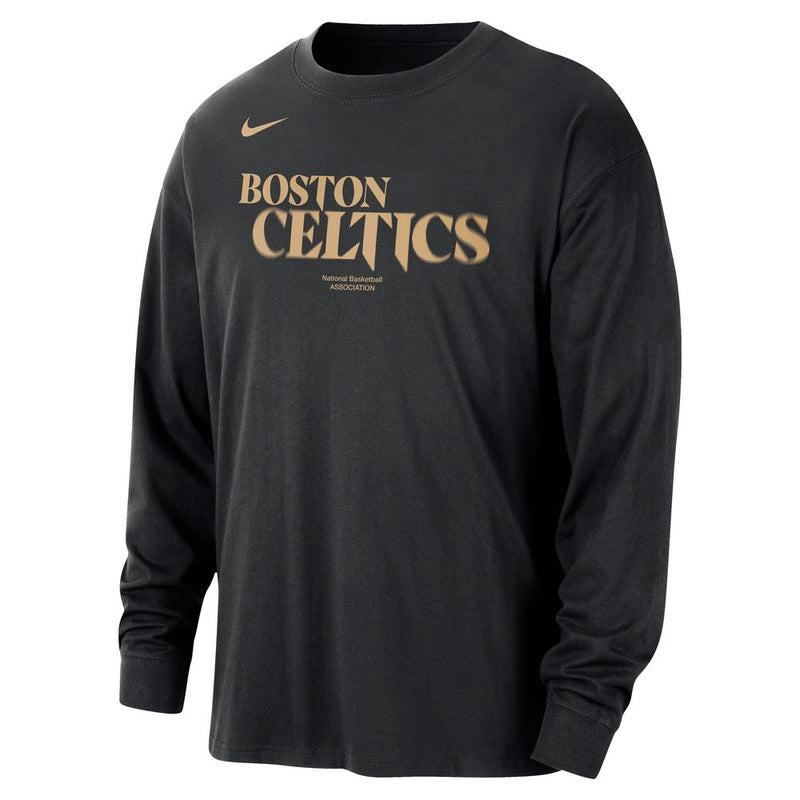 Boston Celtics Courtside Men's Nike NBA Long-Sleeve T-Shirt 'Black'