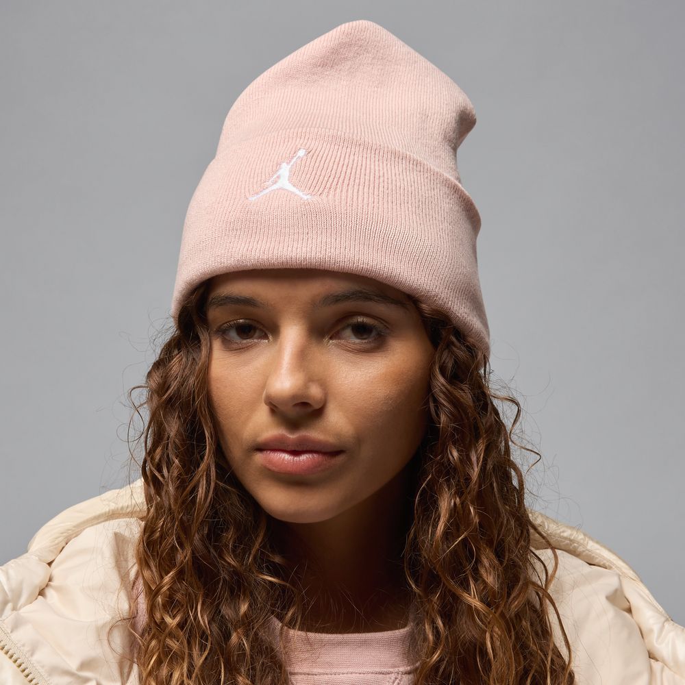 Jordan Peak Satin Lined Beanie 'Pink/White'