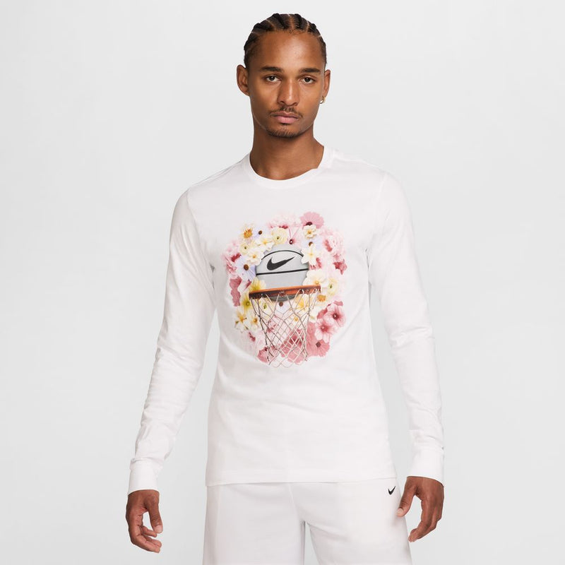 Nike Men's Max90 Long-Sleeve Basketball T-Shirt 'White'