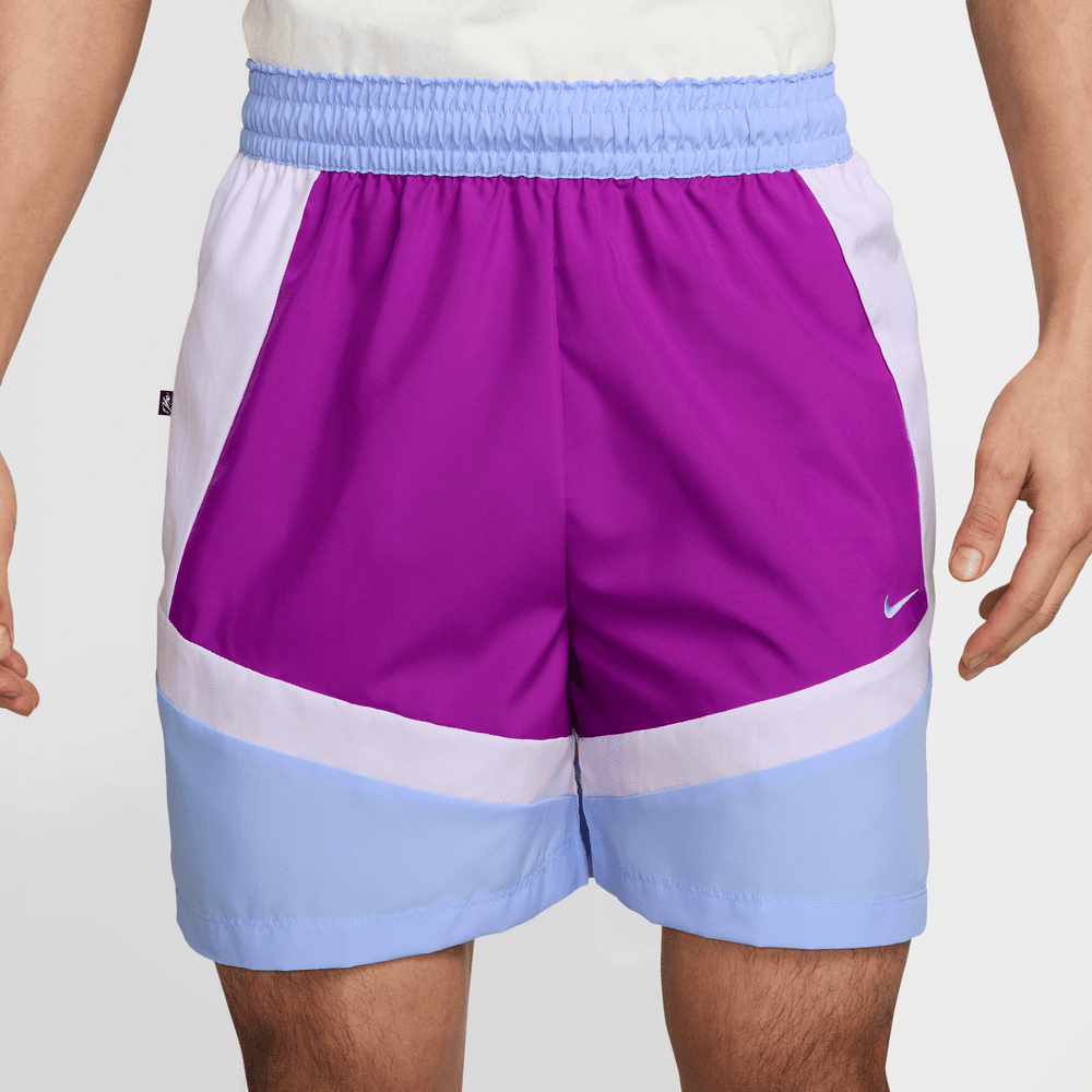 Nike Icon Men's 6" Woven Basketball Shorts 'Purple/Aluminium'