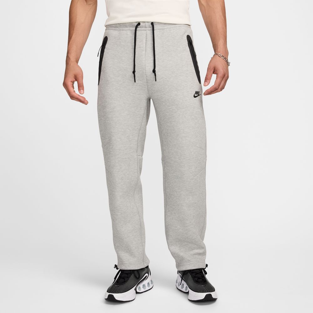 Nike Tech Men's Fleece Open-Hem Pants 'Grey Heather/Black'