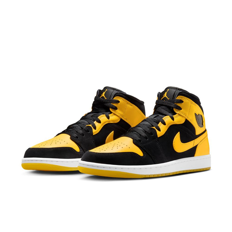 Air Jordan 1 Mid SE Men's Shoes 'Black/Maize/White'