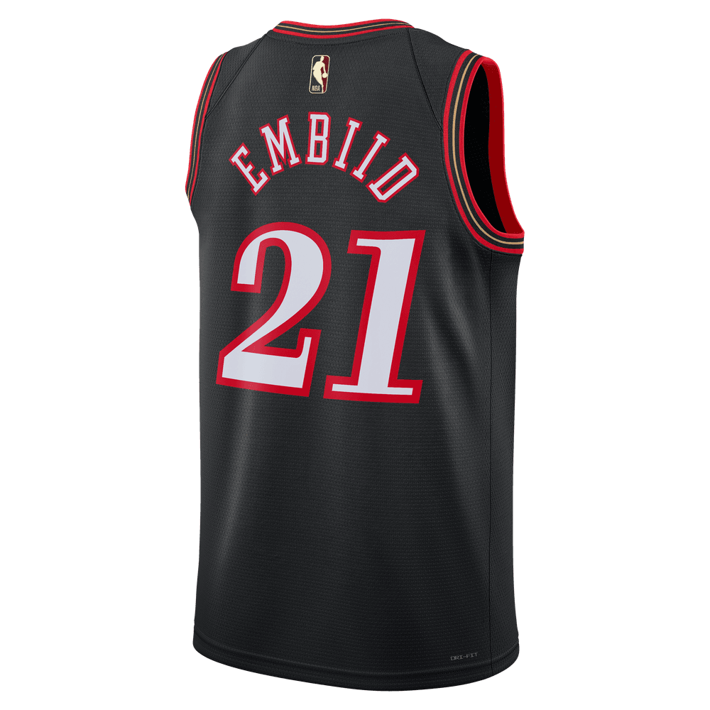 Joel Embiid Philadelphia 76ers 2025/26 Hardwood Classics Men's Nike Dri-FIT NBA Swingman Jersey 'Black'