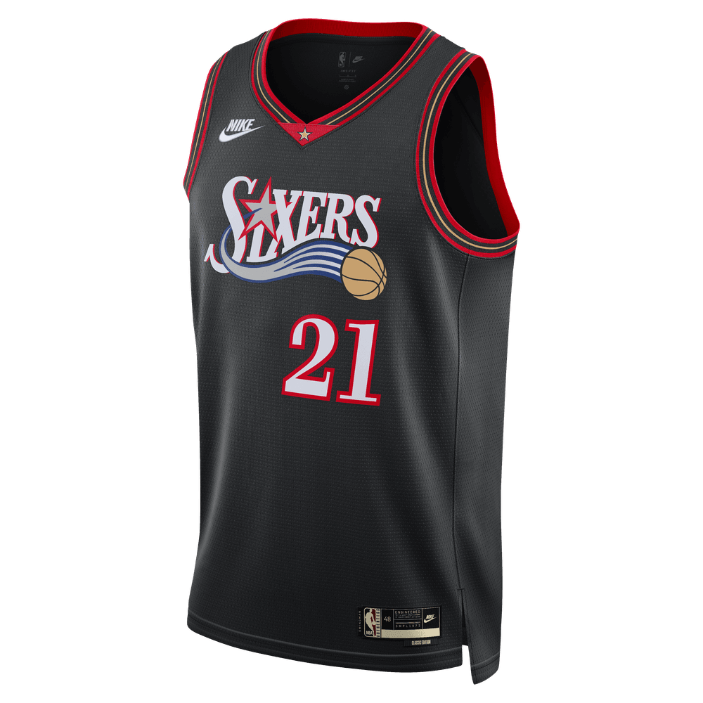 Joel Embiid Philadelphia 76ers 2025/26 Hardwood Classics Men's Nike Dri-FIT NBA Swingman Jersey 'Black'