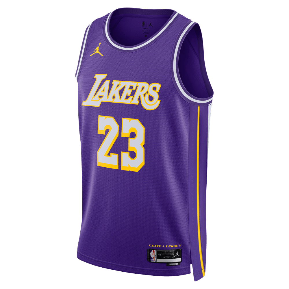 LeBron James Los Angeles Lakers 2025/26 Statement Edition Men's Nike Dri-FIT NBA Swingman Jersey 'Purple'