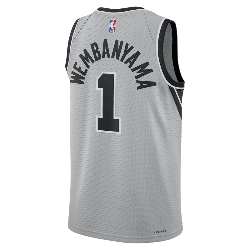 Victor Wembanyama San Antonio Spurs 2025/26 Statement Edition Men's Nike Dri-FIT NBA Swingman Jersey 'Silver'