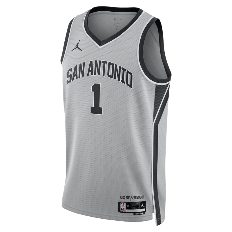 Victor Wembanyama San Antonio Spurs 2025/26 Statement Edition Men's Nike Dri-FIT NBA Swingman Jersey 'Silver'