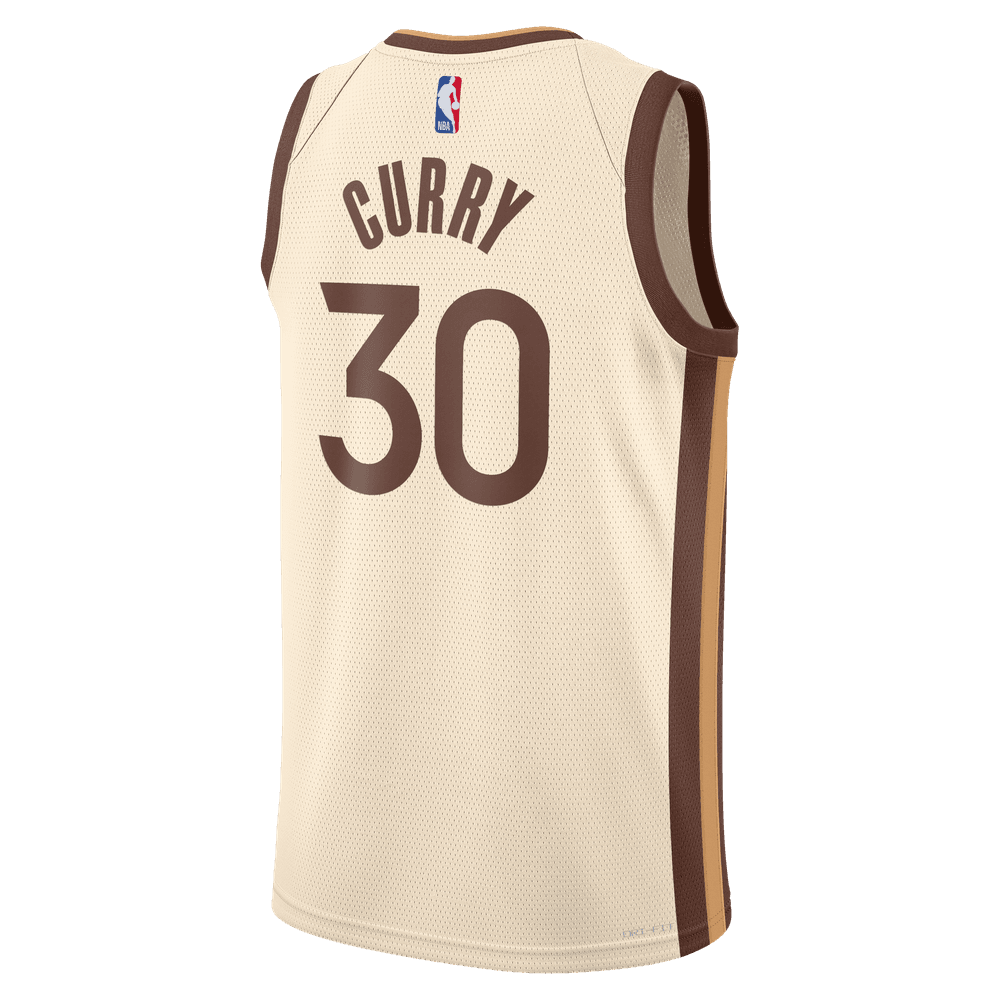 Stephen Curry Golden State Warriors City Edition Men's Nike NBA Swingman Jersey 'Natural'