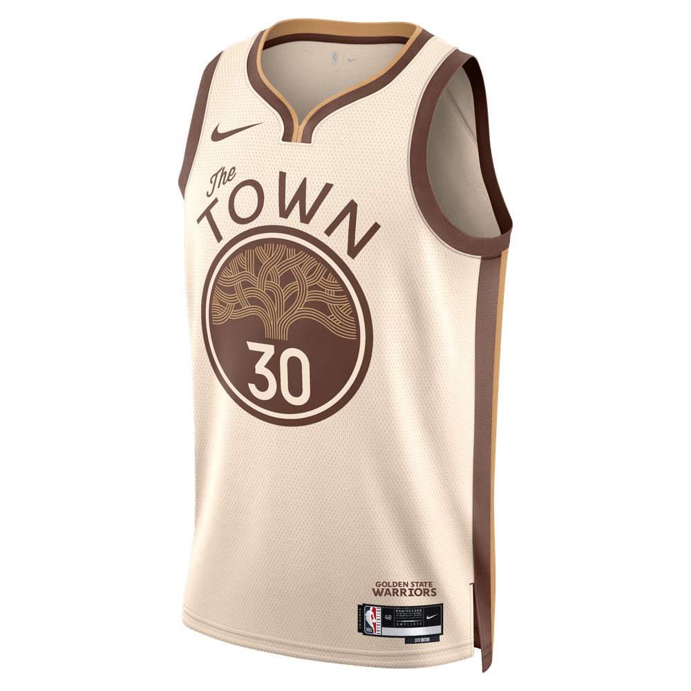 Stephen Curry Golden State Warriors City Edition Men's Nike NBA Swingman Jersey 'Natural'