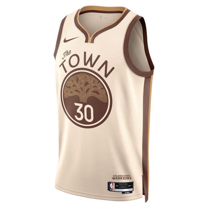 Stephen Curry Golden State Warriors City Edition Men's Nike NBA Swingman Jersey 'Natural'
