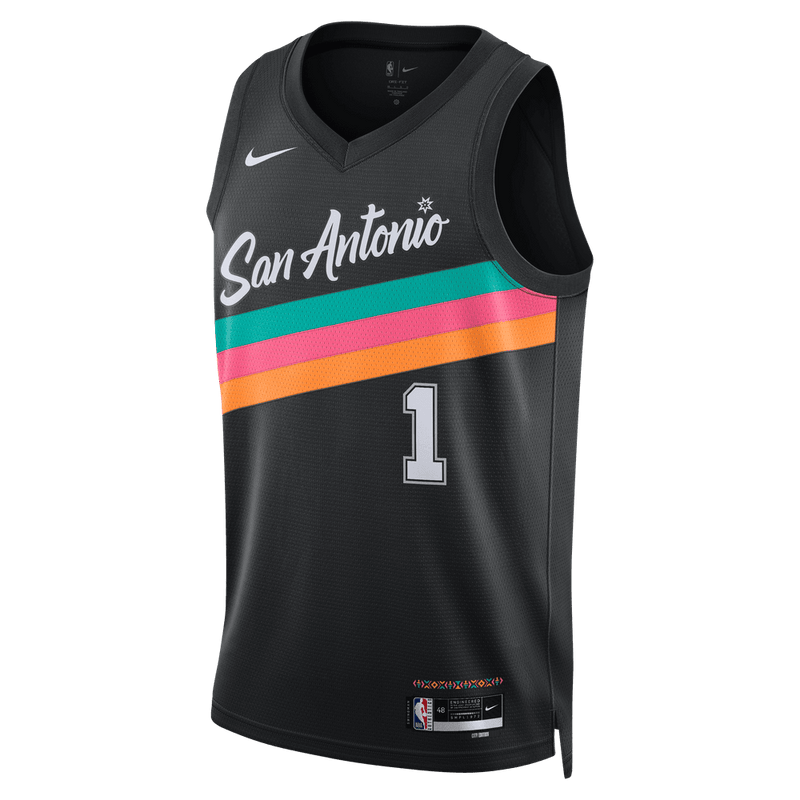 Victor Wembanyama San Antonio Spurs City Edition Men's Nike NBA Swingman Jersey 'Black'
