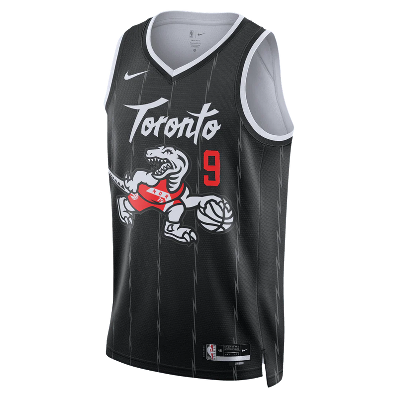 RJ Barrett Toronto Raptors City Edition Kids Nike NBA Swingman Jersey 'Black'