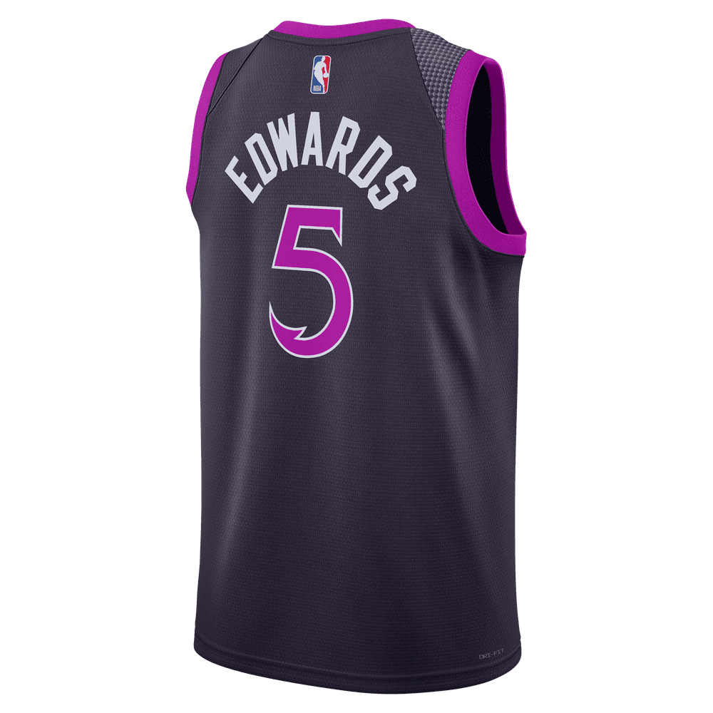 Anthony Edwards Minnesota Timberwolves City Edition Men's Nike NBA Swingman Jersey 'Purple'