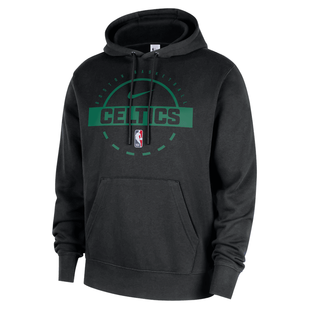 Boston Celtics Club Men's Nike NBA Practice Pullover Hoodie 'Black'