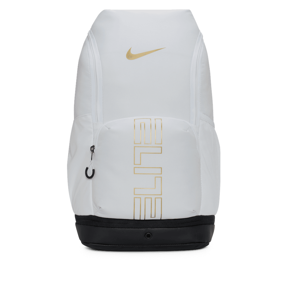 Nike Varsity Elite Backpack (32L) 'White/Black/Metallic Gold'