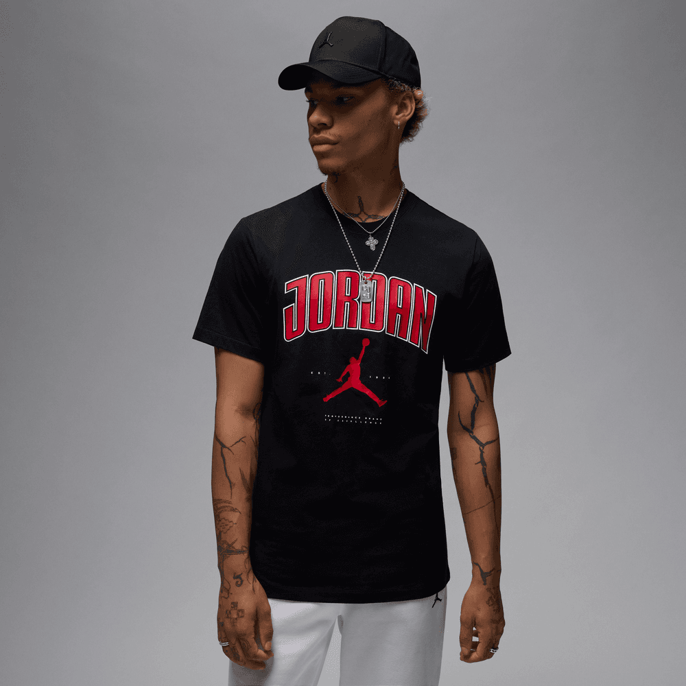 Jordan Men's T-shirt 'Black/Red'