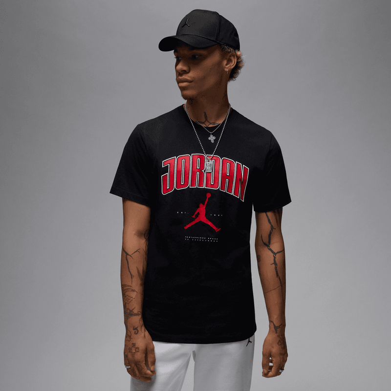 Jordan Men's T-shirt 'Black/Red'