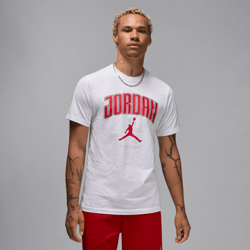 Jordan Men's T-shirt 'White/Red'
