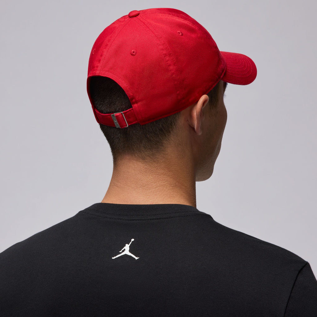 Jordan Club Unstructured Curved-Bill Hat 'Red/Black'