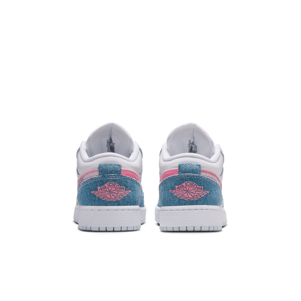 Air Jordan 1 Low SE Big Kids' Shoes (GS) 'Cobalt Bliss/Pink/White'