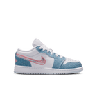 Air Jordan 1 Low SE Big Kids' Shoes (GS) 'Cobalt Bliss/Pink/White'