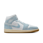 Air Jordan 1 Mid SE Women's Shoes 'White/Blue/Sail/Gum'