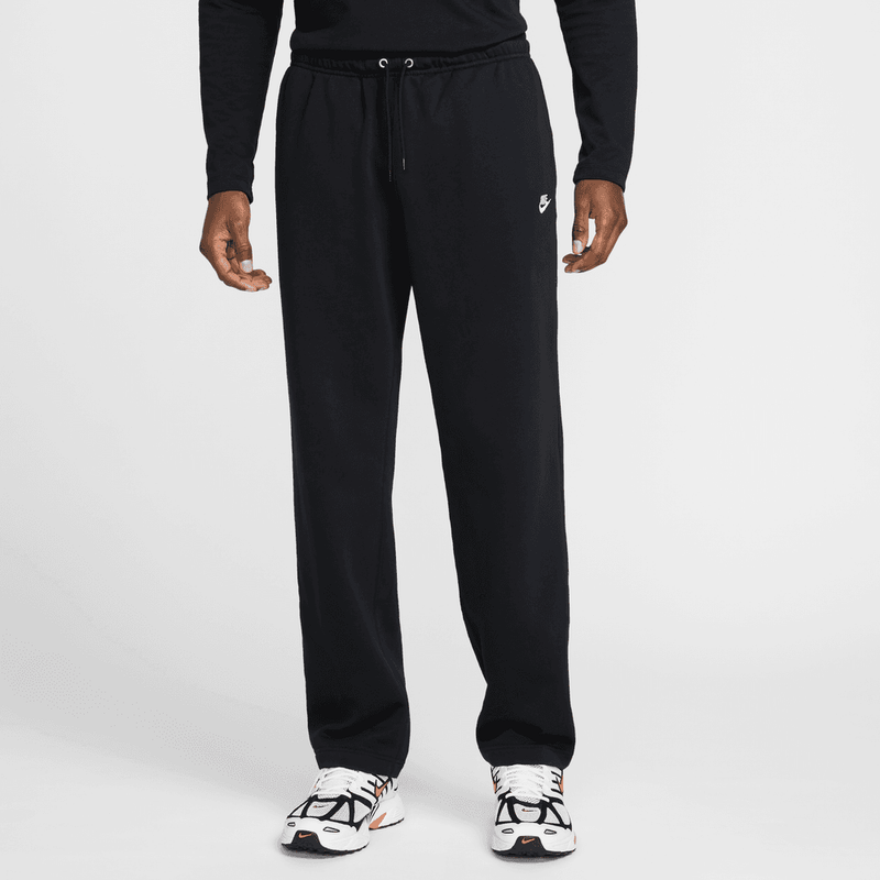 Nike Club Men's French Terry Open-Hem Pants 'Black'