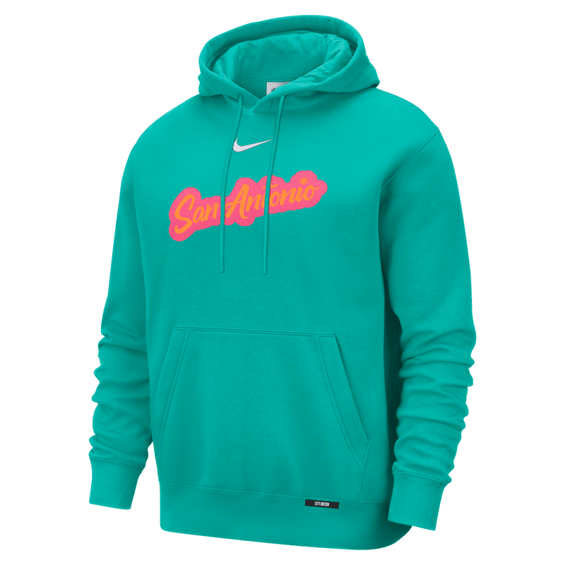 San Antonio Spurs City Edition Men's Nike Basketball Club Pull-Over Hoodie 'New Green'