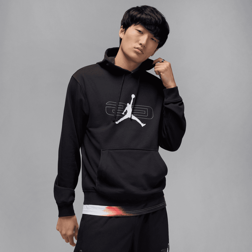 Jordan Sport Crossover Men's Fleece Pullover Hoodie 'Black/Smoke Grey'