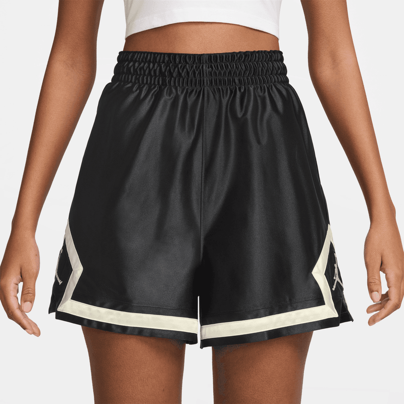 Jordan Sport Women's Dri-FIT 4" Diamond Shorts 'Black/Sail'
