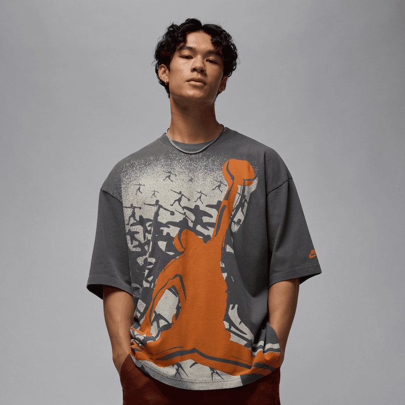 Jordan Men's Oversized Reissue T-Shirt 'Grey/Starfish'