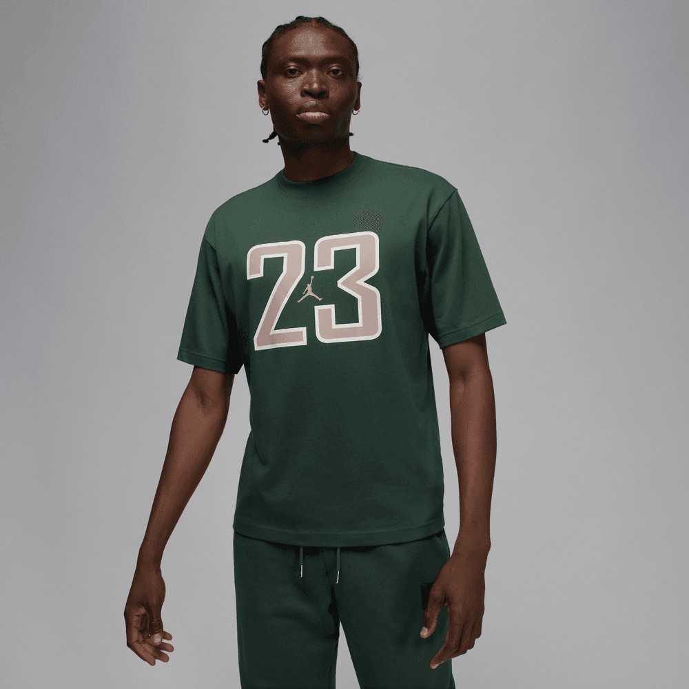 Jordan Brooklyn Men's T-Shirt 'Midnight Green/Fossil Stone'