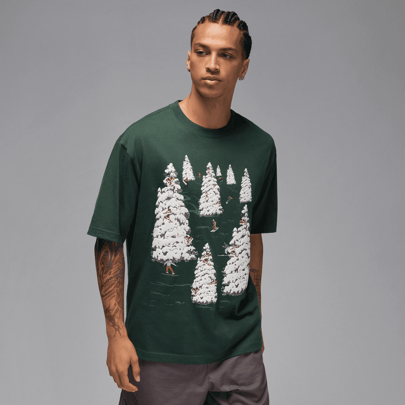 Jordan Brk Holiday GFX T-Shirt 'Midnight Green'