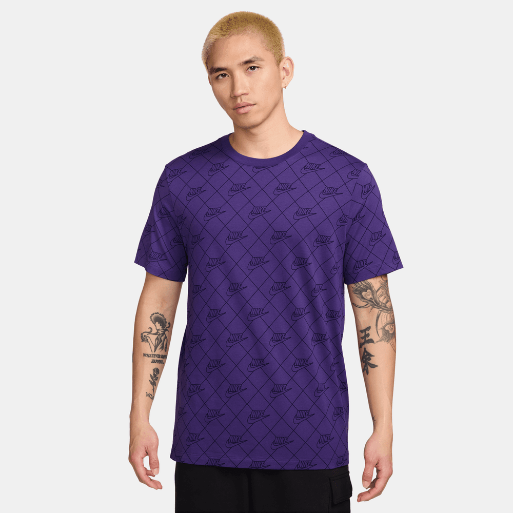 Nike All-Over Printed Seasonal Club T-Shirt 'Wild Grape'