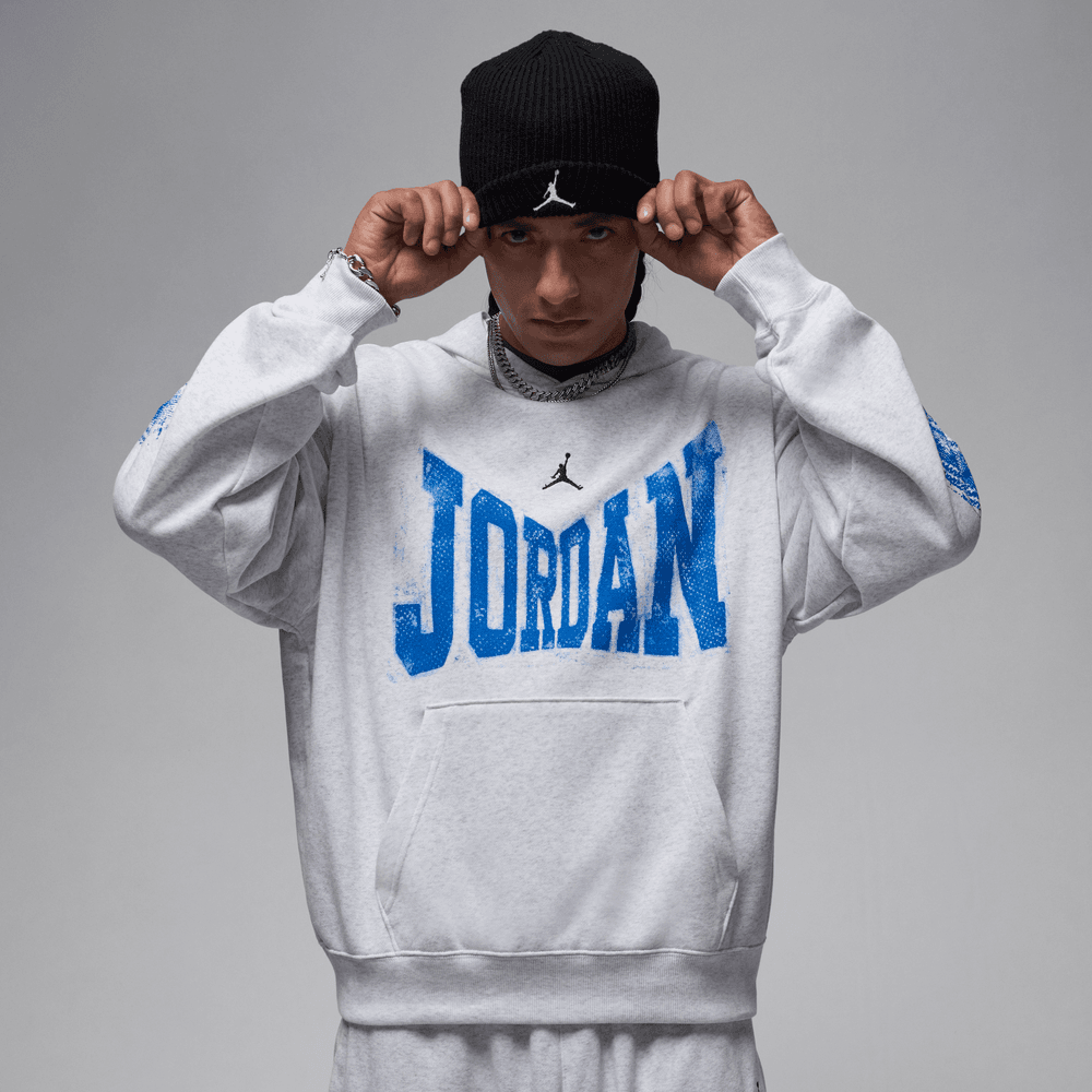 Jordan Brooklyn Men's Collegiate Pullover Hoodie 'Grey Heather'