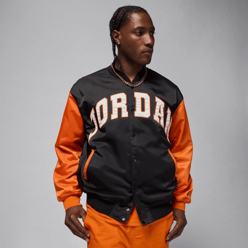 Jordan Brooklyn Men's Collegiate Varsity Jacket 'Black/Starfish'