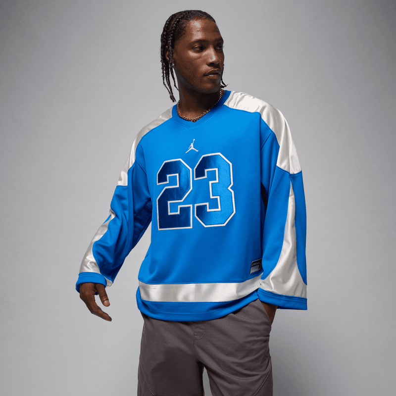 Jordan Brooklyn Men's Collegiate Hockey Jersey 'Blue/Sail'