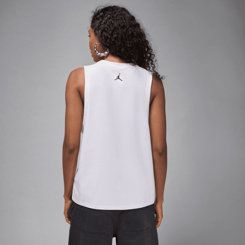 Jordan Flight Women's Sleeveless Graphic T-Shirt 'White'