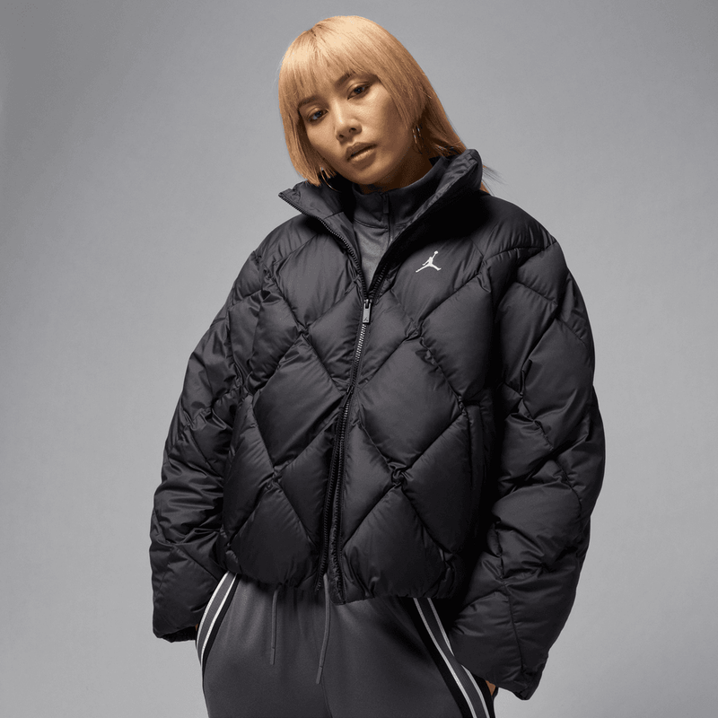 Jordan Brooklyn Women's Quilted Puffer Jacket 'Black'