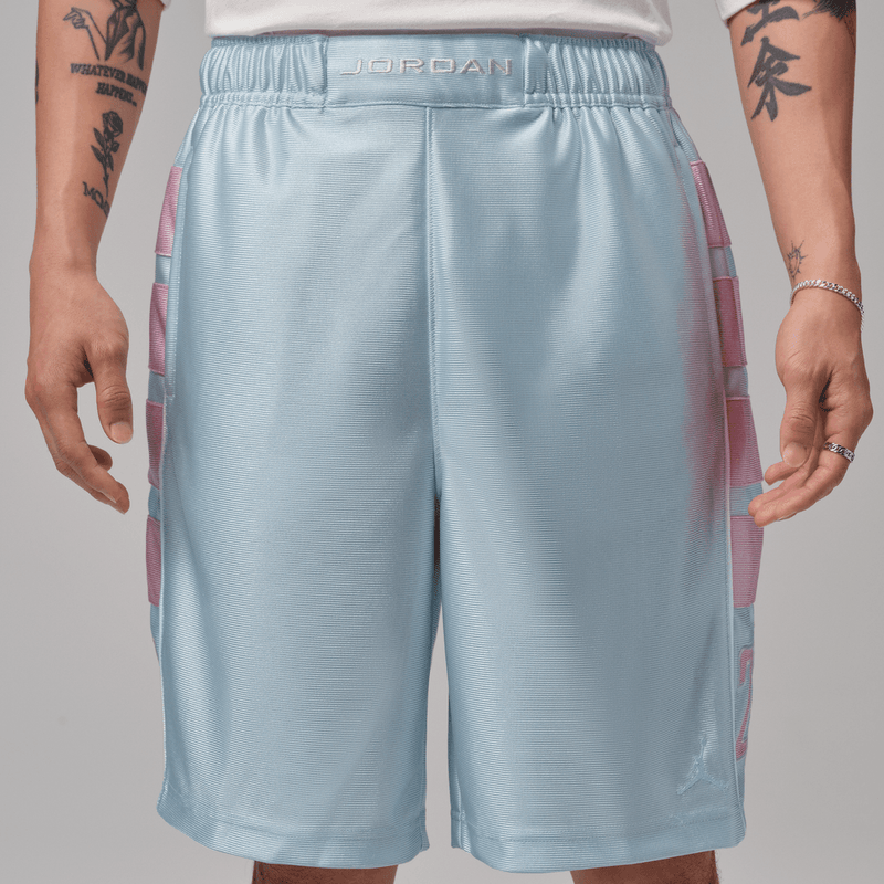 Jordan Brooklyn Cat Scratch Men's Shorts 'Aura/Iced Carmine'