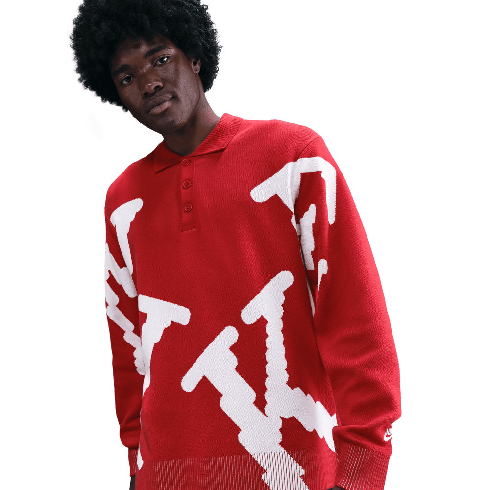 Nike Sportswear Club Men's Rugby Top 'Red/Sail'