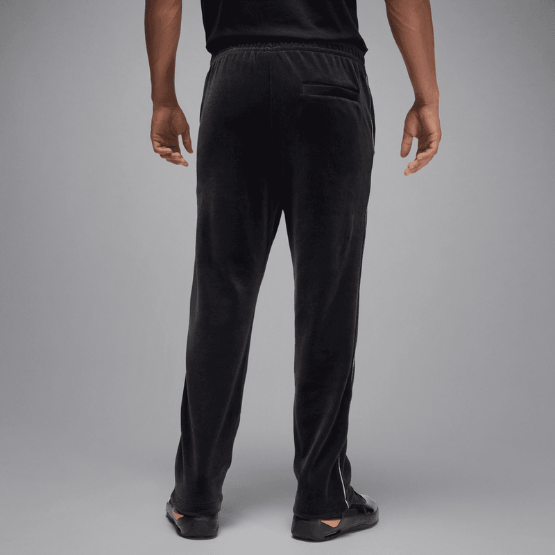 Jordan Brooklyn Men's Velour Track Pants 'Black/Blue'