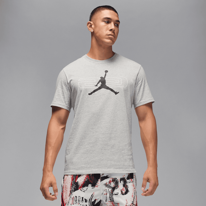 Jordan Sport Men's T-Shirt 'Grey Heather/Black'