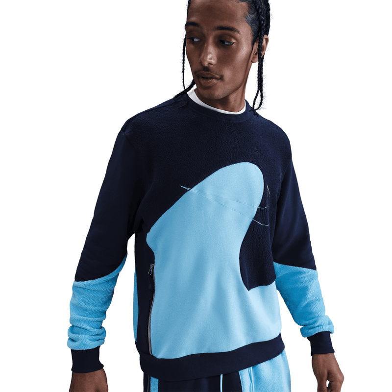 Giannis Antetokounmpo Giannis Standard Issue Men's Basketball Crew 'Navy/Aquarius Blue'