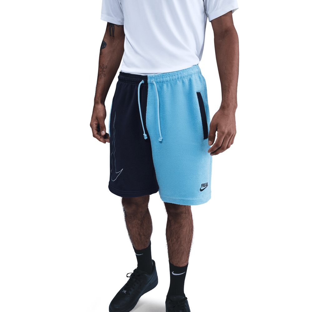 Giannis Antetokounmpo Giannis Standard Issue Men's 8" Fleece Basketball Shorts 'Navy/Aquarius Blue'