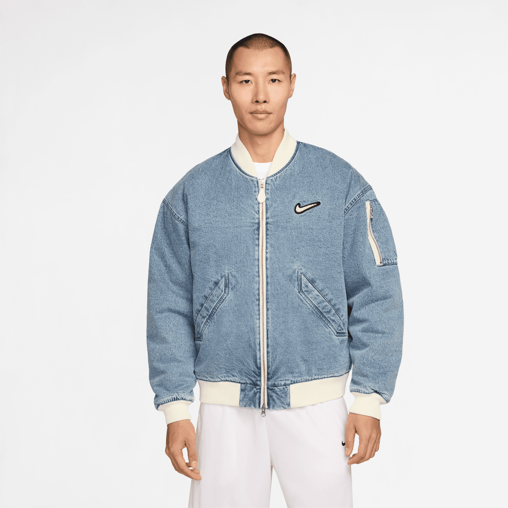 Nike Men's Denim Basketball Jacket 'Blue Grey'