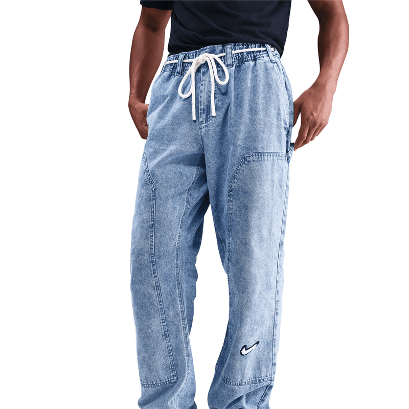 Nike Men's Denim Basketball Pants 'Blue Grey'