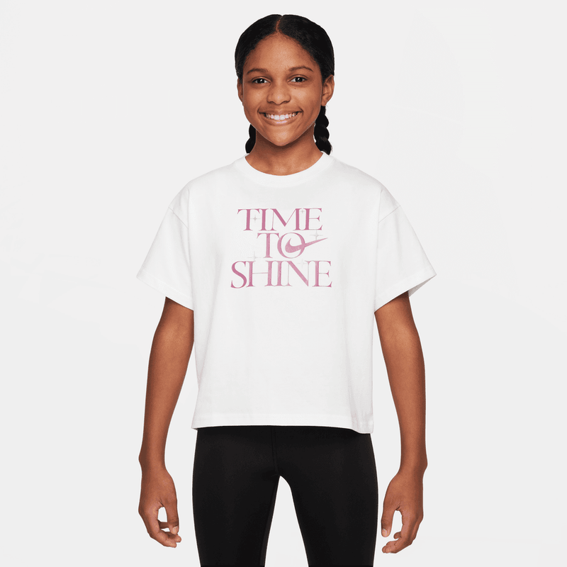 Nike Sportswear Big Kids' (Girls') T-Shirt 'White'