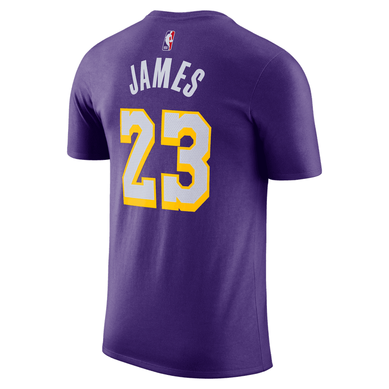 LeBron James Los Angeles Lakers Essentials Men's Nike NBA Statement T-Shirt 'Purple'